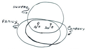 O Modelo dos 3 círculos e a sociedade familiar